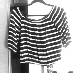Hollister open shoulder shirt